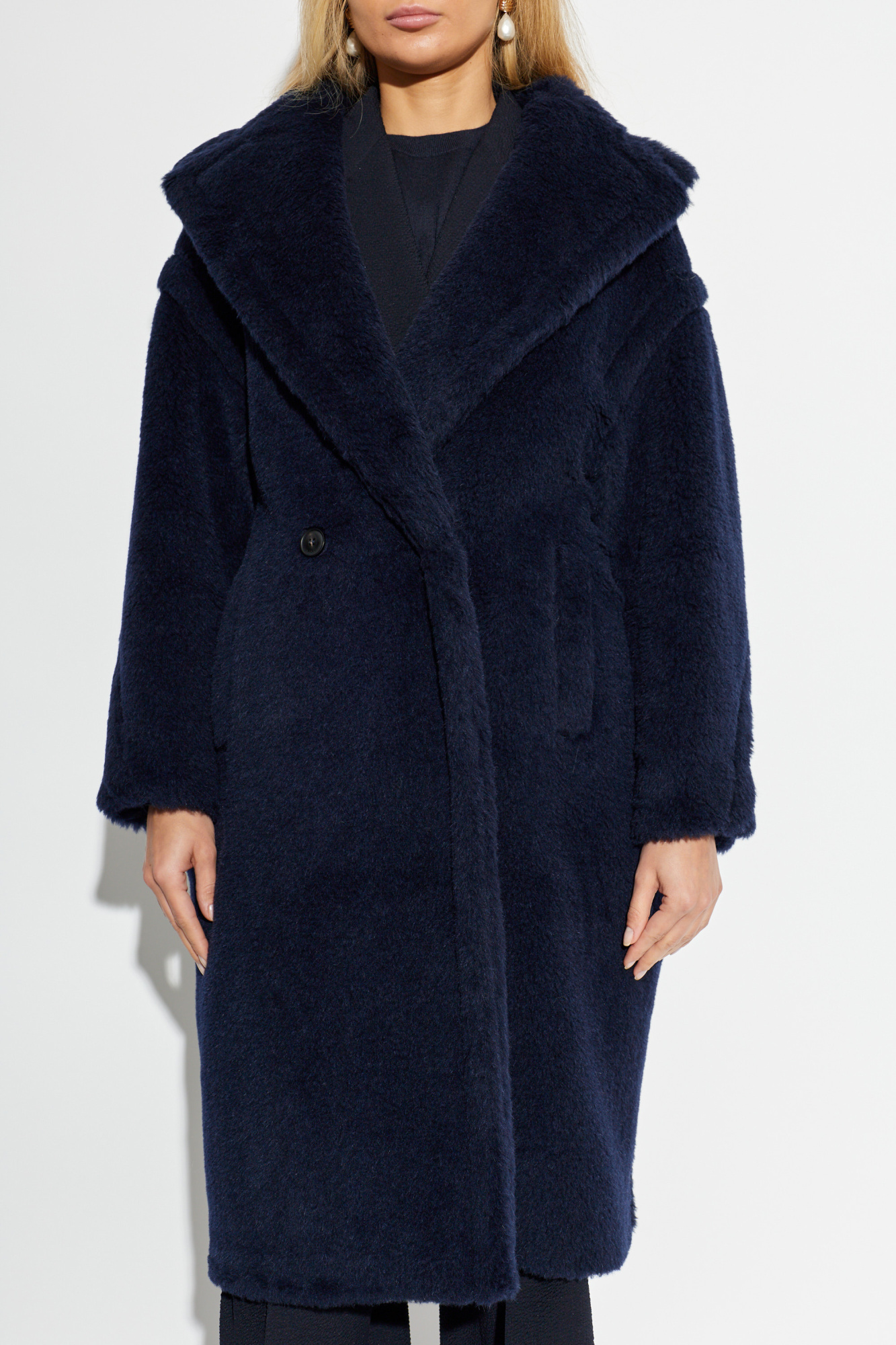 Navy blue Fur coat 